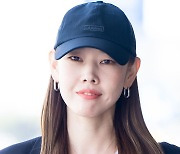 [T포토] 한혜진 '심쿵 보조개'