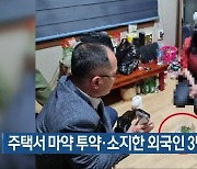 주택서 마약 투약·소지한 외국인 3명 검거