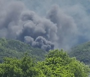 원주 창고 불, 2시간여 만에 진화…재산피해 10억(영상)