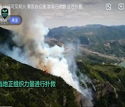 중국 '5대 명산' 헝산 산불…관광객 긴급 대피