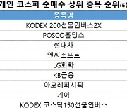 코스피 주간 개인 순매수 1위 'KODEX 200선물인버스2X'