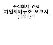 안랩, 기업지배구조보고서 자율 공개…"투명 경영 강화"