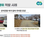 경기도특사경, 축구장 1.5배 규모 산지 불법행위 적발