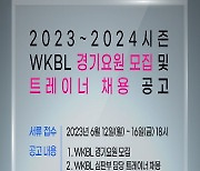 WKBL, 경기요원 모집 및 심판부 트레이너 채용