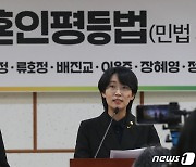 '혼인평등법 토론회' 인사말 하는 장혜영 의원