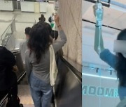 “눈물 난다”…밤 10시 링거 꽂고 지하철 퇴근한 中여성