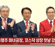 (영상)공모 흥행주 마녀공장, 코스닥 상장 첫날 '따상' 마감