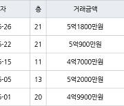수원 매탄동 매탄위브하늘채 59㎡ 5억900만원에 거래