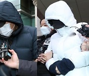 의붓아들 학대 살해 40대 계모, 옥중 출산 아이 안고 법정 출석