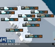[날씨] 충북 흐리고 늦은 오후부터 비…최대 50㎜