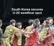 [Graphic News] Korea secures U-20 semifinal spot
