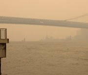 "뉴욕이 화성처럼 보여"…캐나다 산불 연기 덮친 美, 1억명에 경보 발령