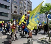 ROMANIA HEALTH CARE WORKERS PROTEST