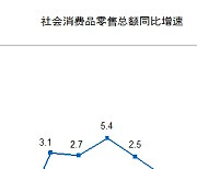 中, 3월 소매판매 증가율 10.6% '21개월 만에 최고치'