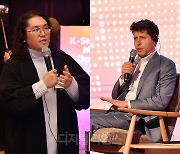 [포토]샘 알트만 오픈AI 대표와 대담하는 최용호 갤럭시코퍼레이션 대표