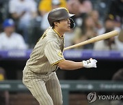 김하성, 콜로라도전 1안타 1볼넷…다루빗슈 MLB 통산 100승
