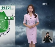 [뉴스7 날씨] 밤까지 강한 소나기…내일, 중부·영남 소나기
