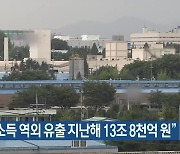 “충북 소득 역외 유출 지난해 13조 8천억 원”