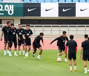 부산 구덕운동장서 담금질하는 축구대표팀