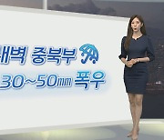 [생활날씨] 내일 새벽 중북부 집중호우…당분간 잦은 소나기