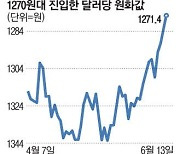 원화값 1200원대 안착하나 넉달만에 1270원대로 급등