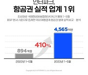 인터파크 “1~5월 BSP 본사 기준 항공권 발매 업계 1위”