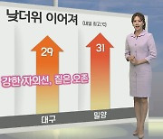 [생활날씨] 낮더위 이어져…모레까지 곳곳 요란한 '소나기'