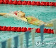 최민서, 여고 배영 100m 1위