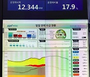 전력거래소 화면에 표시된 전력수급 현황