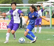 [포토]예성여중 김희진, 여왕기 결승전 팀의 네 번째 골