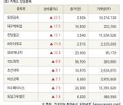 [fnRASSI]장마감, 거래소 상승 종목(동원금속 22.5% ↑)