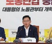 발언하는 배진교 원내대표