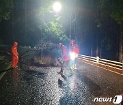 경남 최대 208.2mm 폭우피해 60건…주택침수·도로 토사유출 잇따라