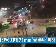 [YTN 실시간뉴스] 시간당 최대 71mm '물 폭탄' 피해 속출