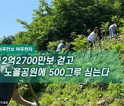 [하루만보 하루천자]2억2700만보 걷고 노을공원에 500그루 심는다