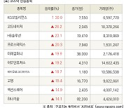 [fnRASSI]장마감, 코스닥 상승 종목(KG모빌리언스 30.0% ↑)