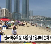 전국 해수욕장, 다음 달 1일부터 순차 개장