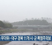 장마 속 무더위…대구·경북 11개 시·군 폭염주의보