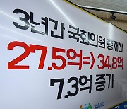 경실련 “국회의원 주식 보유평균 3년새 1억3000만원↑”