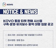 KOVO, 통합 티켓 판매 시스템 용역 대행업체 모집