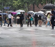 춘천 북산 88㎜·양구 72.5㎜ '장맛비'…춘천 호우경보→호우주의보