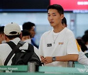 출국 준비하는 우상혁