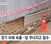 장마전선 북상해 중부 곳곳 장대비…가로수 낙뢰에 부러지고 담 무너져