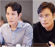 "성기훈과 프론트맨"..이정재X이병헌, '오겜2' 대본 리딩 카리스마