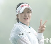 [Ms포토] 김가영 '연습 도중 브이'