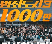 '범죄도시3', 32일째 만에 1000만 돌파…역대 두번째 '쌍천만' 시리즈 탄생