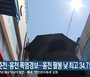 춘천·홍천 폭염경보…홍천 팔봉 낮 최고 34.7도