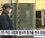 전북 1인 이상 사업체 종사자 증가율 전국 최하위권