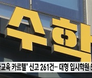 '사교육 카르텔' 신고 261건‥대형 입시학원 50건