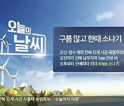 [날씨] 전북 12개 시군 폭염주의보…남부 5㎜ 안팎 비